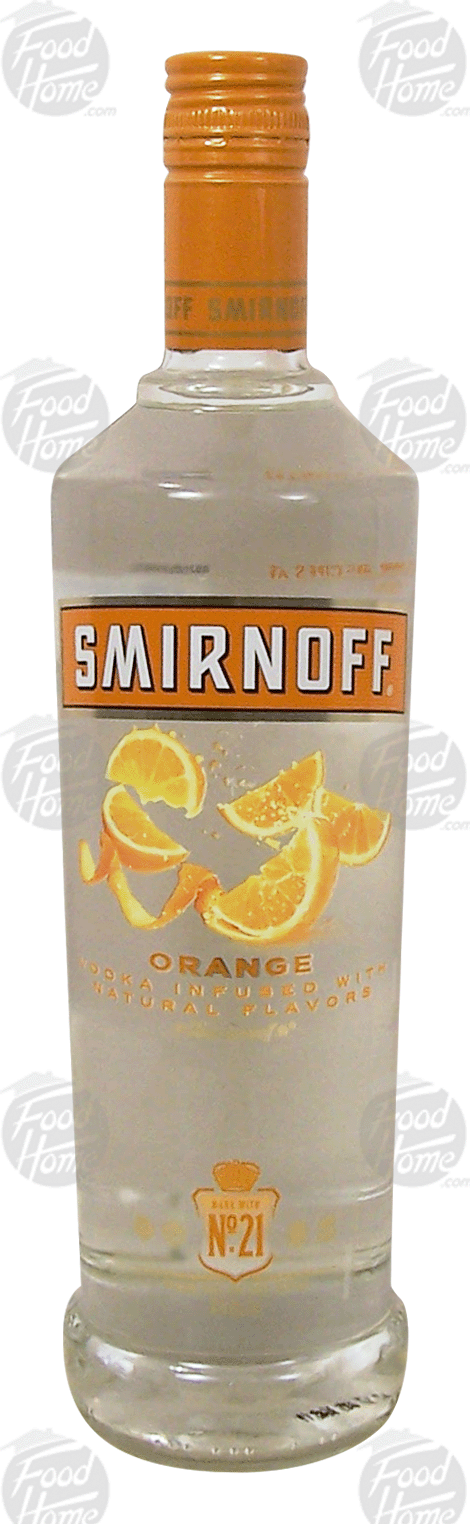 Smirnoff No. 21 orange flavor vodka, 35% alc. by vol. Full-Size Picture